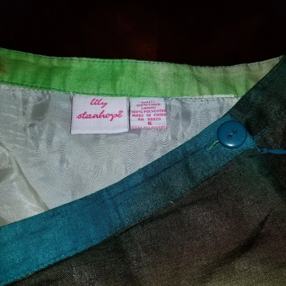 Lily Stanhope Linen Skirt 6 - Picture 4 of 5